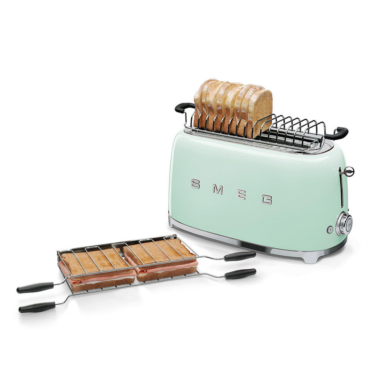 TOASTER  - Pastellgrün, Basics, Metall (41/21,5/20,8cm) - SMEG