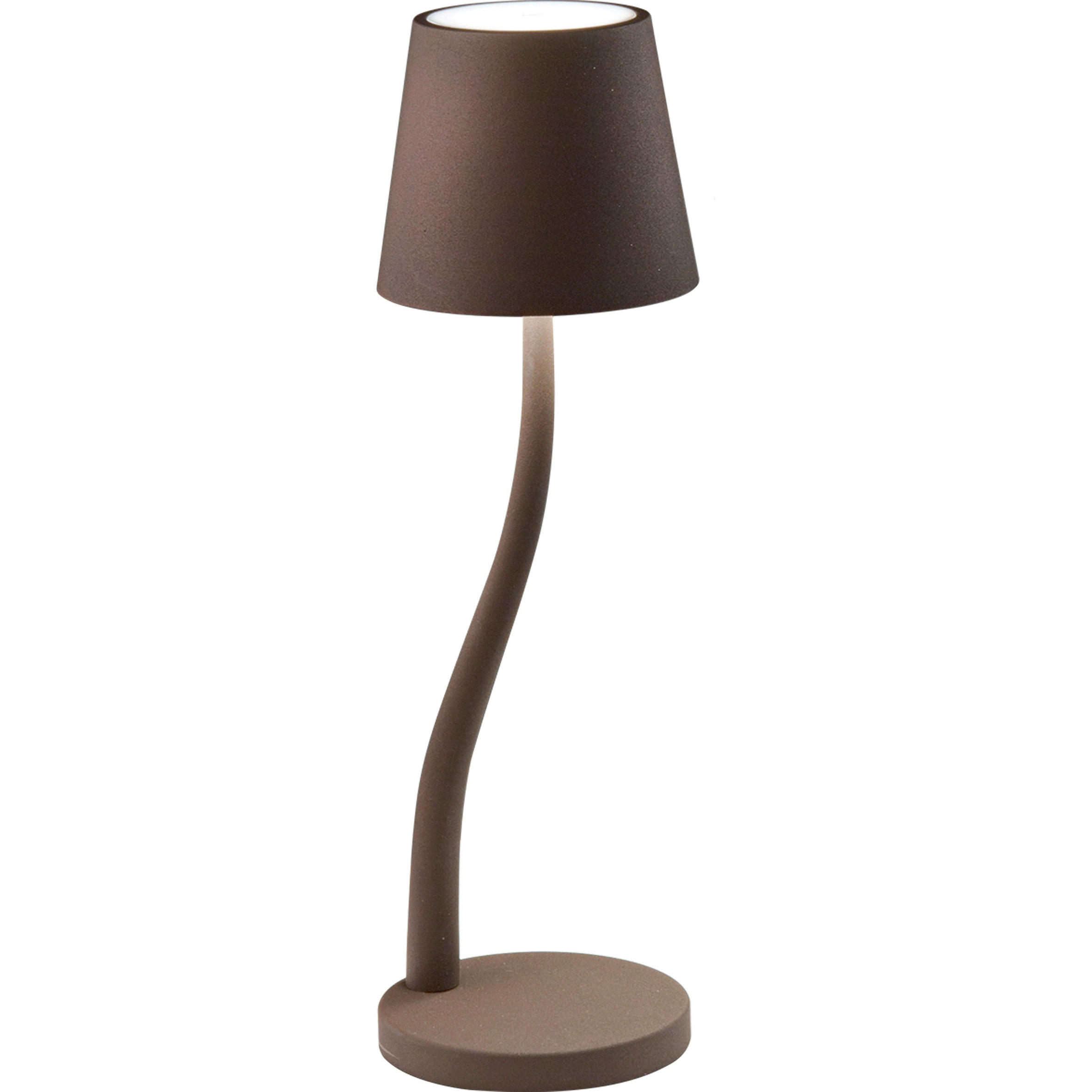 LED-TISCHLEUCHTE Judy 11/36,5 cm   - Rostfarben, Design, Metall (11/36,5cm) - Fabas Luce