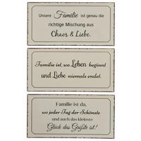 DEKOSCHILD 40/20 cm  - Creme, Basics, Metall (40/20cm)