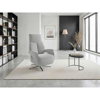 RELAXSESSEL Textil Silberfarben  - Silberfarben/Schwarz, Basics, Textil/Metall (75/115/85cm) - Sit & More