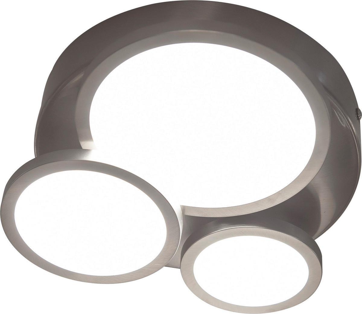 LED-DECKENLEUCHTE 24,5/7,4 cm   - Silberfarben, Design, Metall (24,5/7,4cm) - Globo