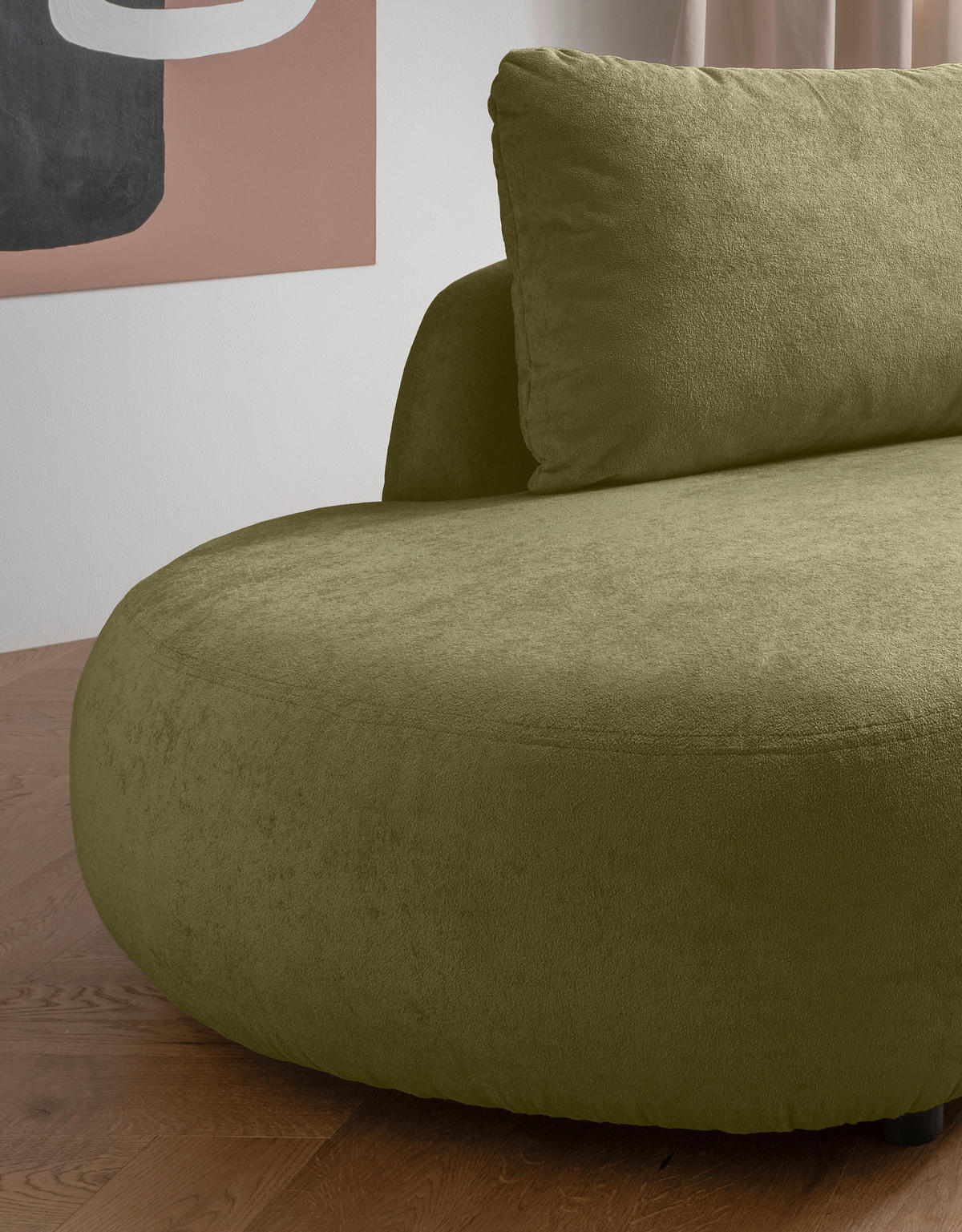 ECKSOFA in Mikrofaser Grün  - Schwarz/Grün, Modern, Kunststoff/Textil (250/139cm) - Livetastic