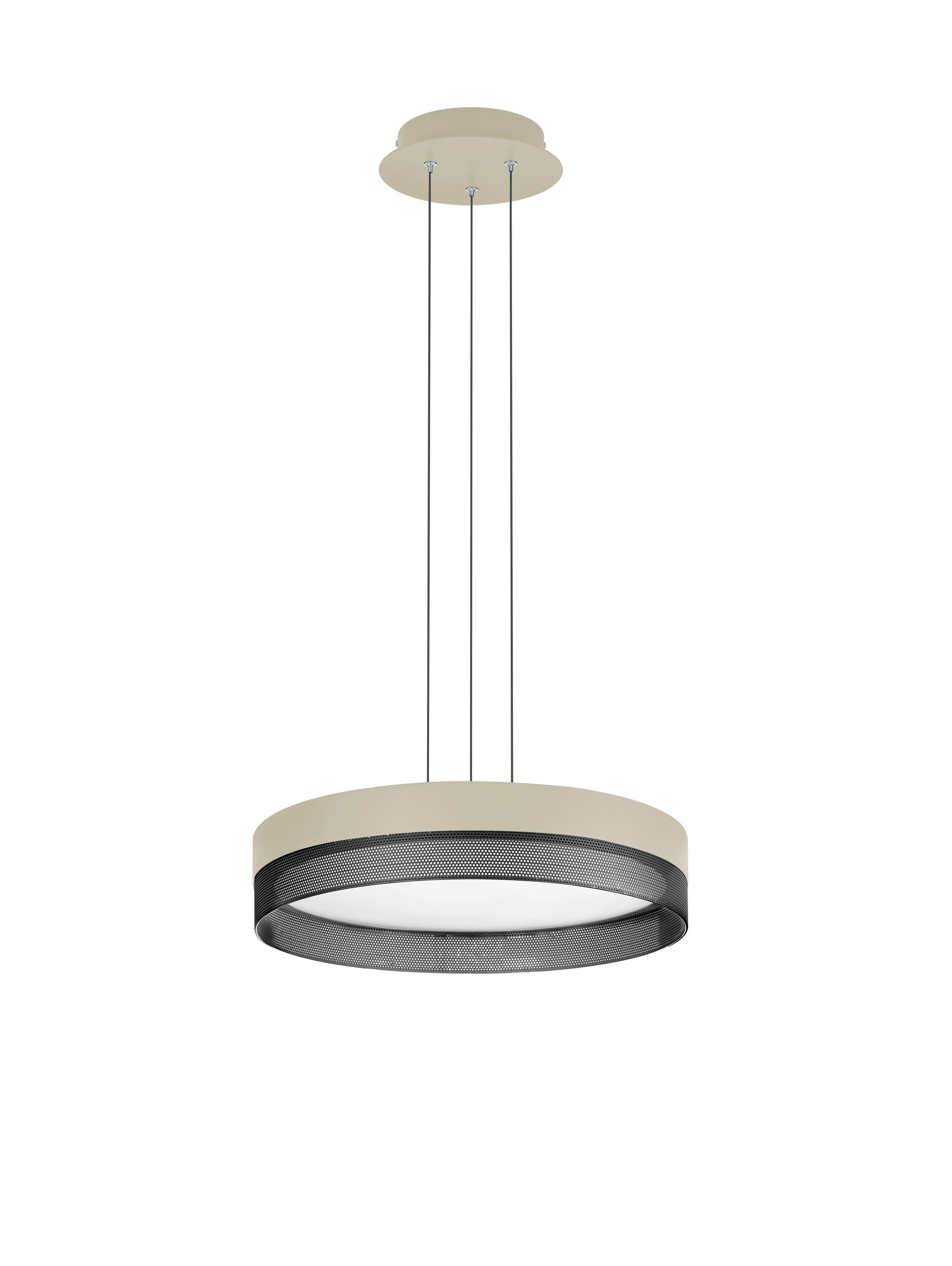 LED-HÄNGELEUCHTE MESH 45/150 cm   - Greige, MODERN, Metall (45/150cm) - Hell