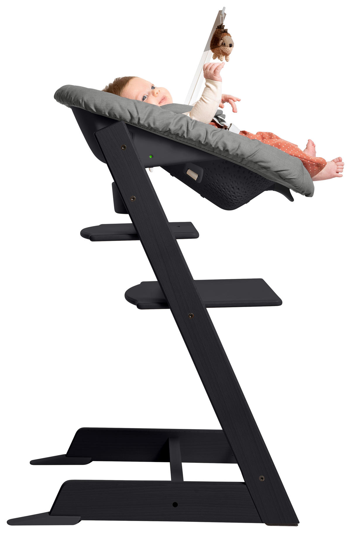 SET ZA STOLČEK ZA HRANJENJE  Tripp Trapp Bundles  87/65/46 cm         črna  - črna, Basics, les (87/65/46cm) - Stokke