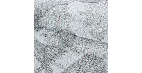 FLACHWEBETEPPICH 140/200 cm Bahama Grau - Grau, Design, Textil (140/200cm) - Novel