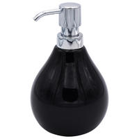 DÁVKOVAČ MYDLA čierna - čierna, Basics, keramika (10/17.5/10cm) - Sadena