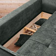 BOXSPRINGSOFA mit Stoffauswahl, Liegefunktion, Schlafen auf Sitzhöhe, Rücken echt Chenille Dunkelgrün - Dunkelgrün/Schwarz, MODERN, Kunststoff/Textil (235/95/108cm) - Hom`in