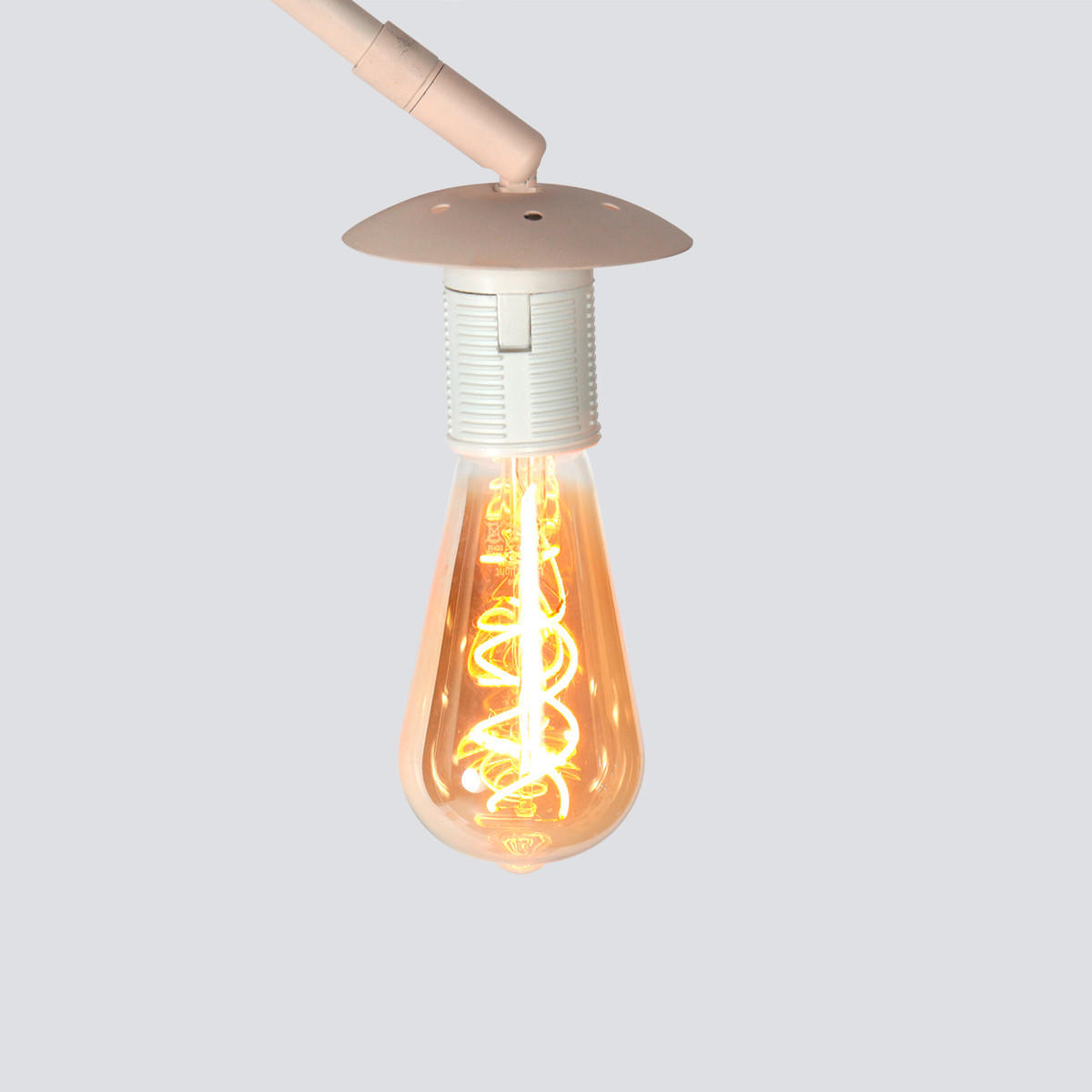 BOGENLEUCHTE Sparkled Light 45/240/210 cm   - Creme, Design, Metall (45/240/210cm)