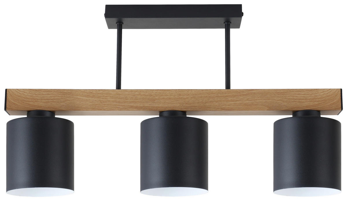 DECKENLEUCHTE    60/12/33 cm  - Schwarz, Trend, Metall (60/12/33cm) - Novel