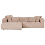 ECKSOFA Rosa Flachgewebe  - Schwarz/Rosa, KONVENTIONELL, Kunststoff/Textil (170/280cm) - Carryhome