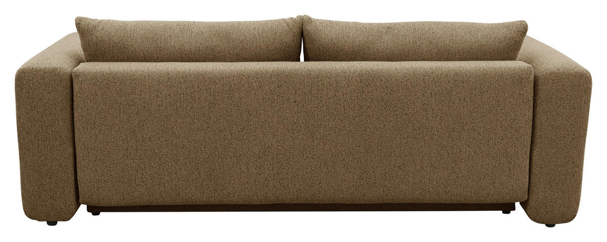 SCHLAFSOFA Flachgewebe Dunkelorange  inkl.  - Dunkelorange/Schwarz, MODERN, Kunststoff/Textil (248/94/109cm) - Carryhome