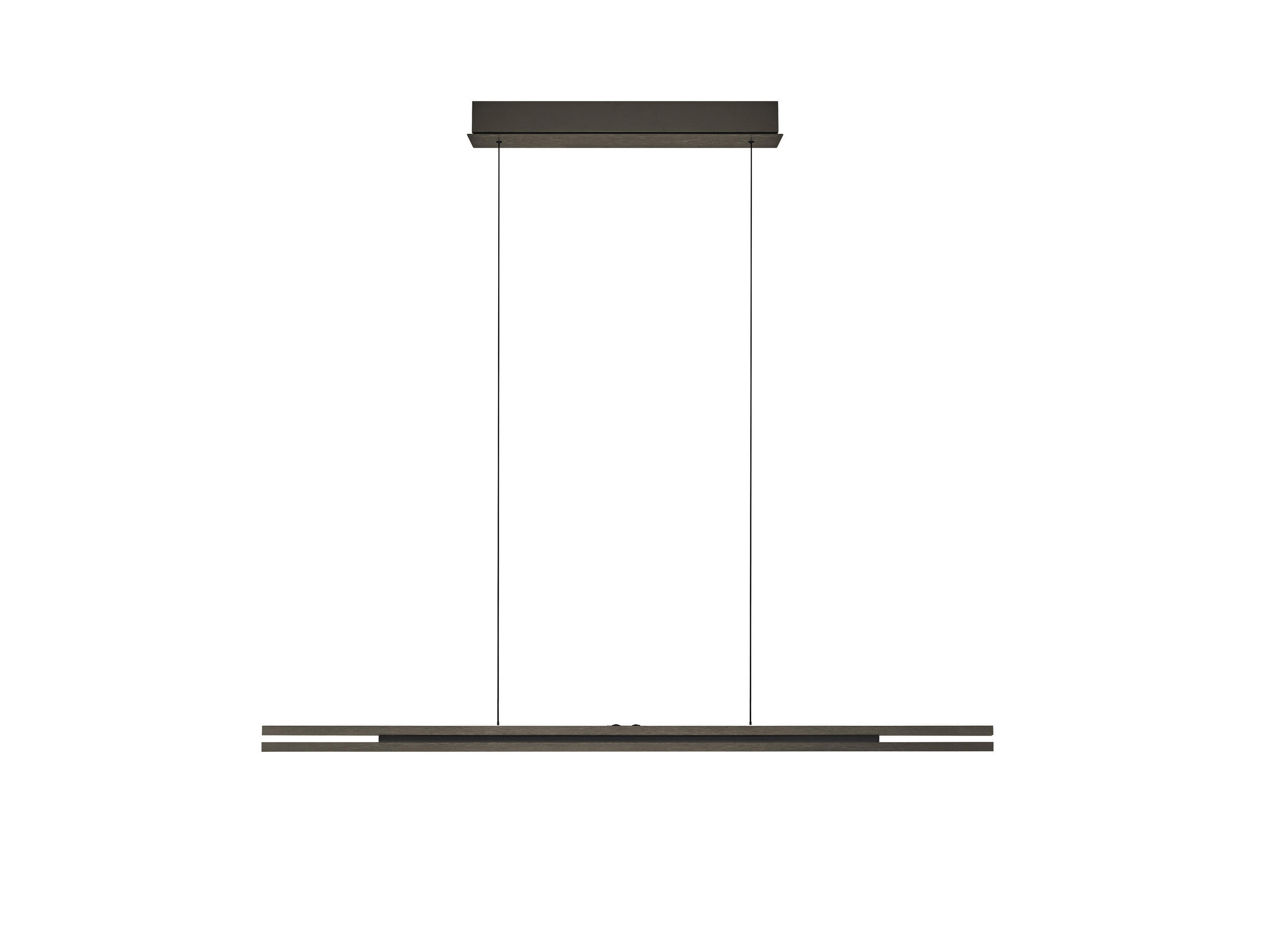 LED-HÄNGELEUCHTE 110/5/150 cm  - Bronzefarben, Design, Metall (110/5/150cm) - elements by BANKAMP