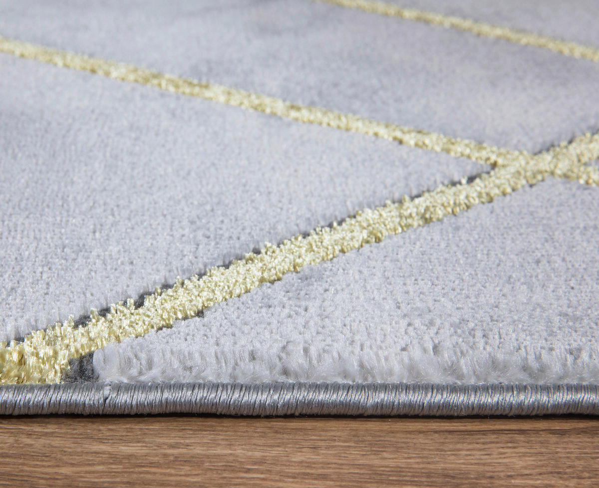 LÄUFER 80/300 cm 38803  - Dunkelgrau/Goldfarben, LIFESTYLE, Textil (80/300cm) - Novel