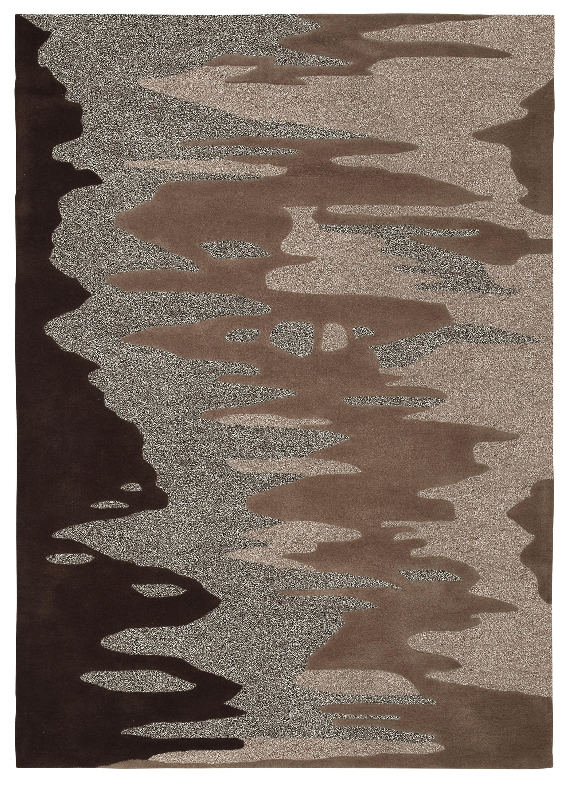 FLACHWEBETEPPICH Wohnzimmer 90/160 cm Braun rechteckig  - Braun, Basics, Textil (90/160cm) - Kayoom