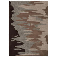 FLACHWEBETEPPICH Wohnzimmer 90/160 cm Braun rechteckig  - Braun, Basics, Textil (90/160cm) - Kayoom