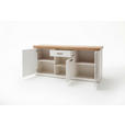 SIDEBOARD Brixen 183/85/50 cm 1 Schublade(n)  - Eichefarben/Schwarz, Basics, Holzwerkstoff/Metall (183/85/50cm) - Landscape