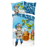 JUGENDBETTWÄSCHE Knight Renforcé 135/200 cm  - Multicolor, Design, Textil (135/200cm)