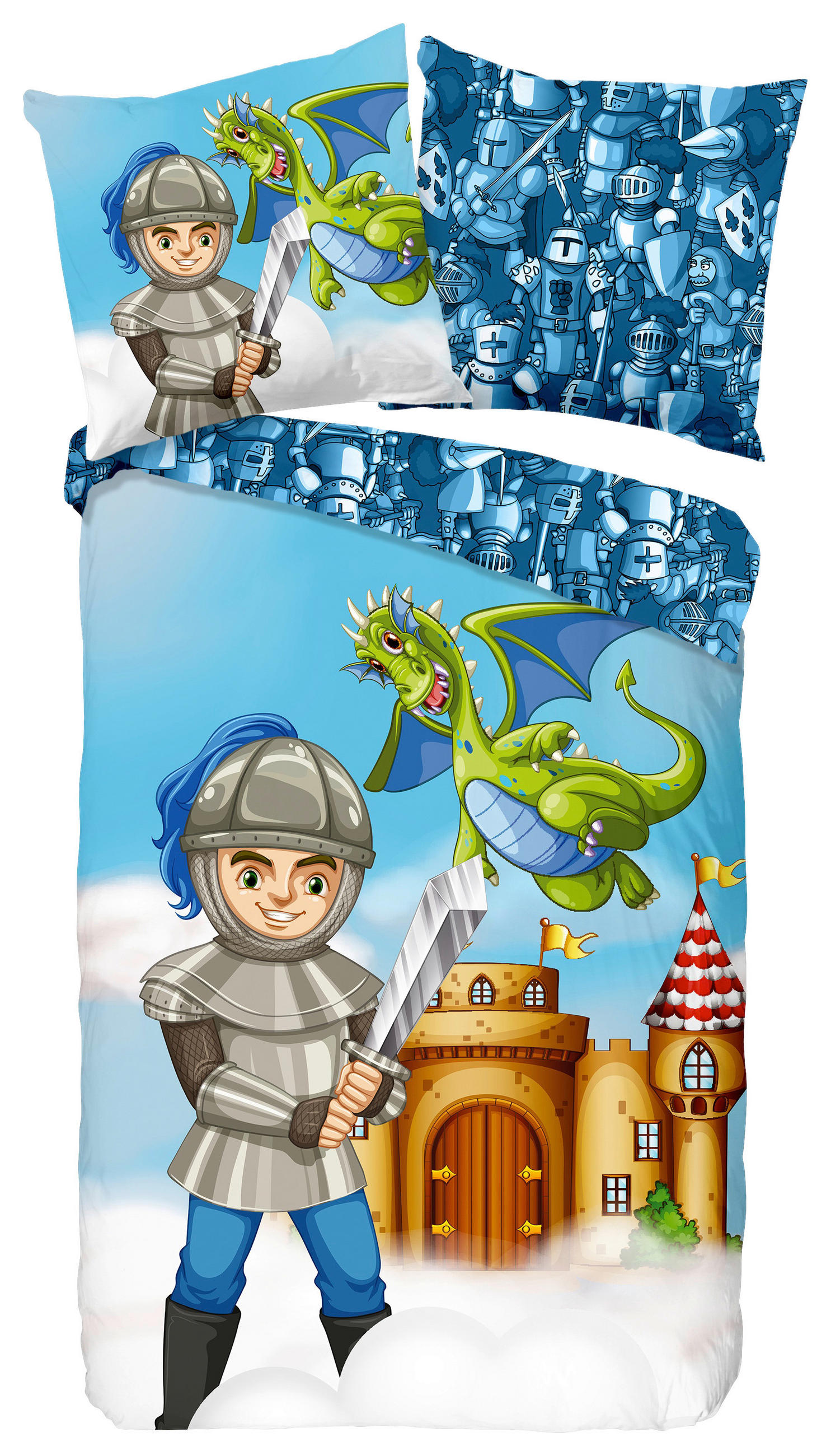 Jugendbettwäsche Knight Multicolor 135x200 Cm