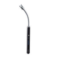 USB-FEUERZEUG   - Schwarz, Basics, Kunststoff/Metall (1,5/25cm) - Gefu
