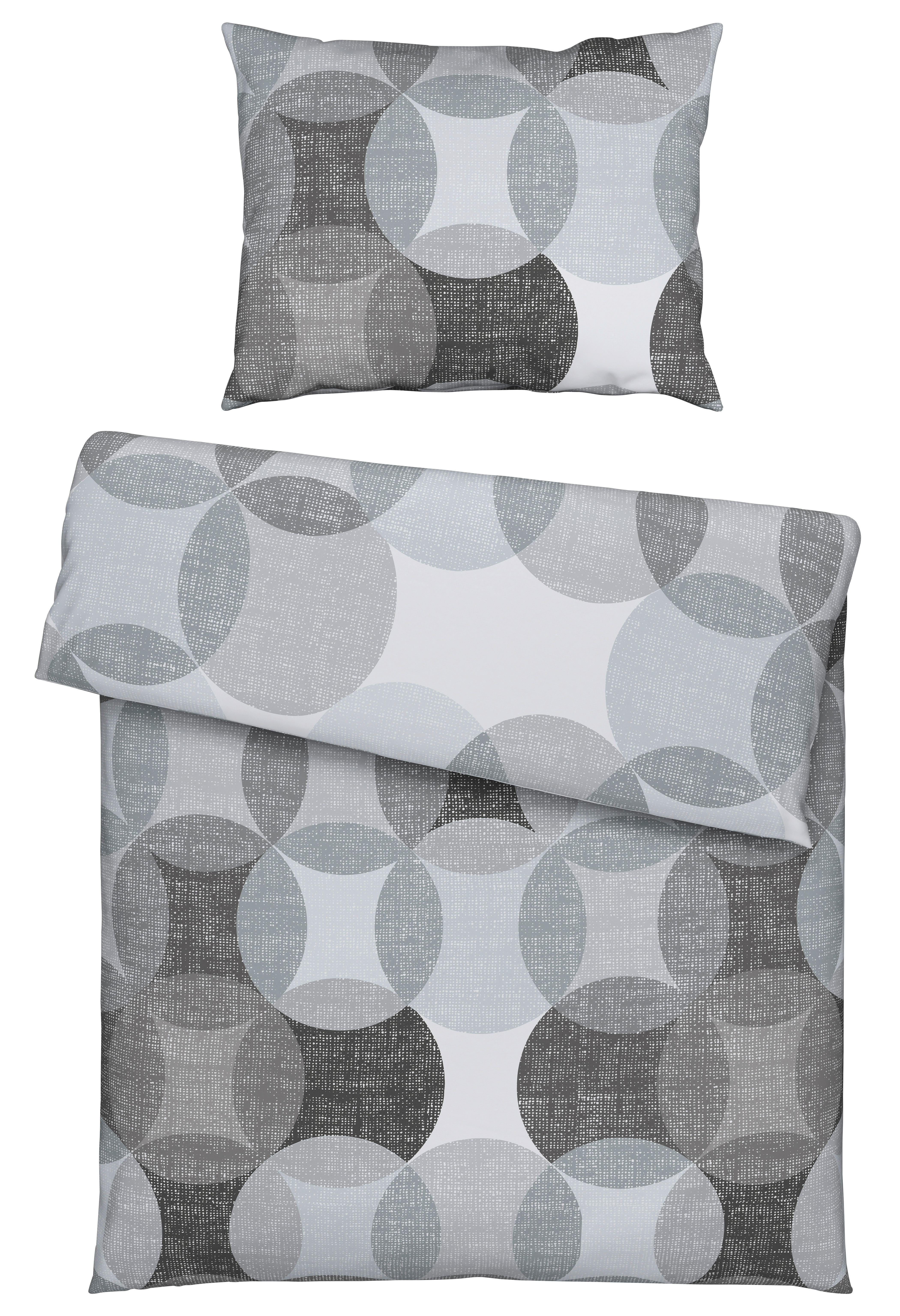 POSTEĽNÁ BIELIZEŇ, flanel, antracitová, 140/200 cm - antracitová, Konventionell, textil (140/200cm) - Novel