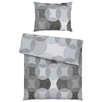 POSTEĽNÁ BIELIZEŇ, flanel, antracitová, 140/200 cm - antracitová, Konventionell, textil (140/200cm) - Novel