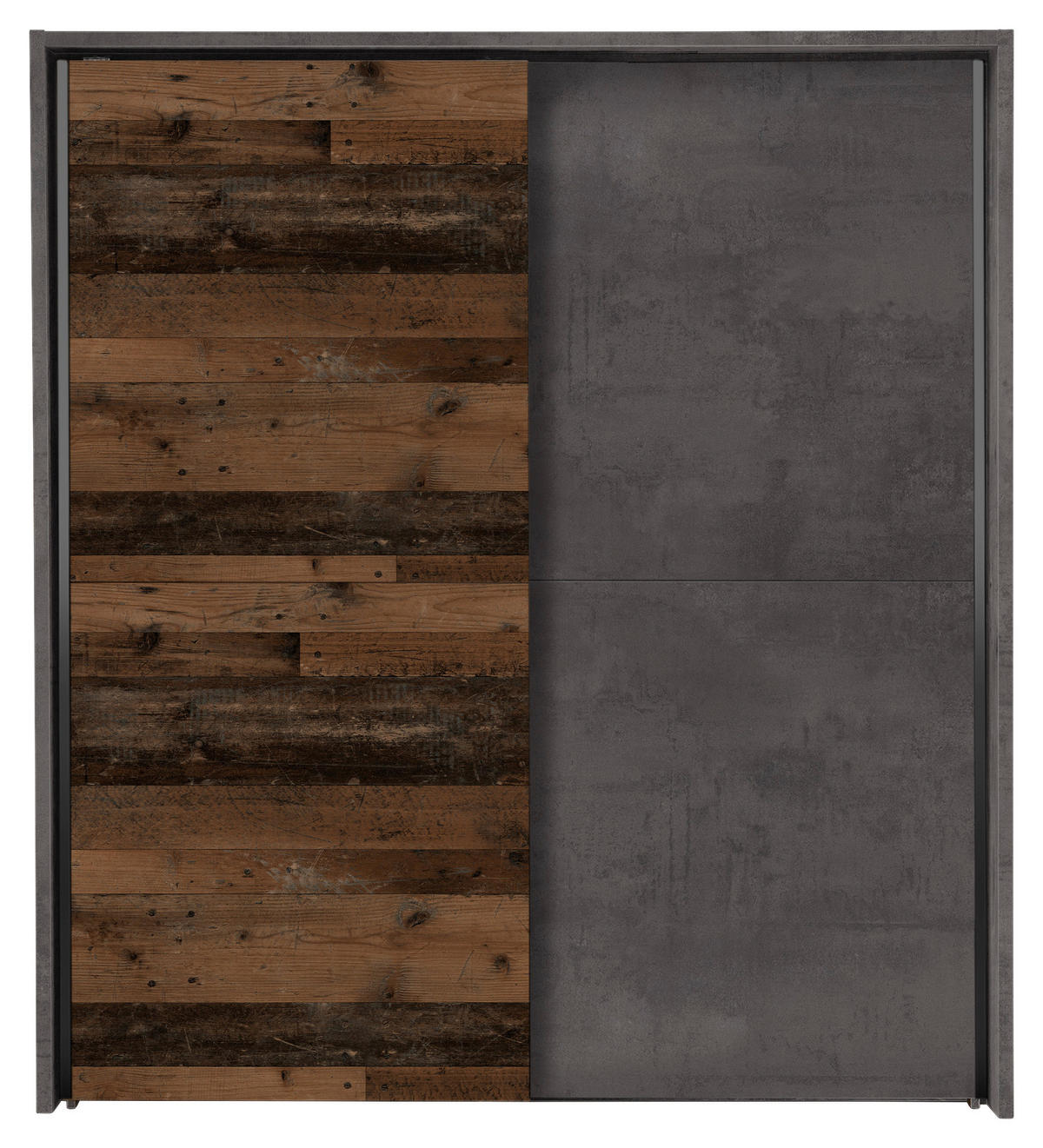 RAMĂ PENTRU DULAP in gri  - gri, Trend, material pe bază de lemn (180/200/17cm) - Ti'me