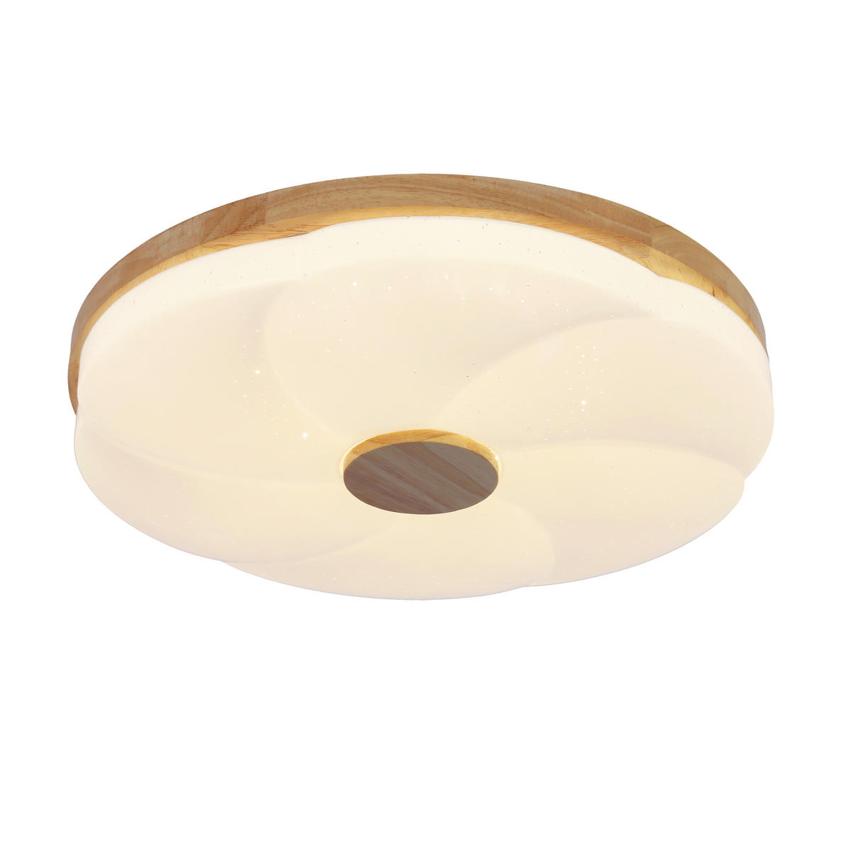 LED-DECKENLEUCHTE 39/39/7.5 cm   - Eichefarben/Weiß, Natur, Kunststoff/Metall (39/39/7.5cm)