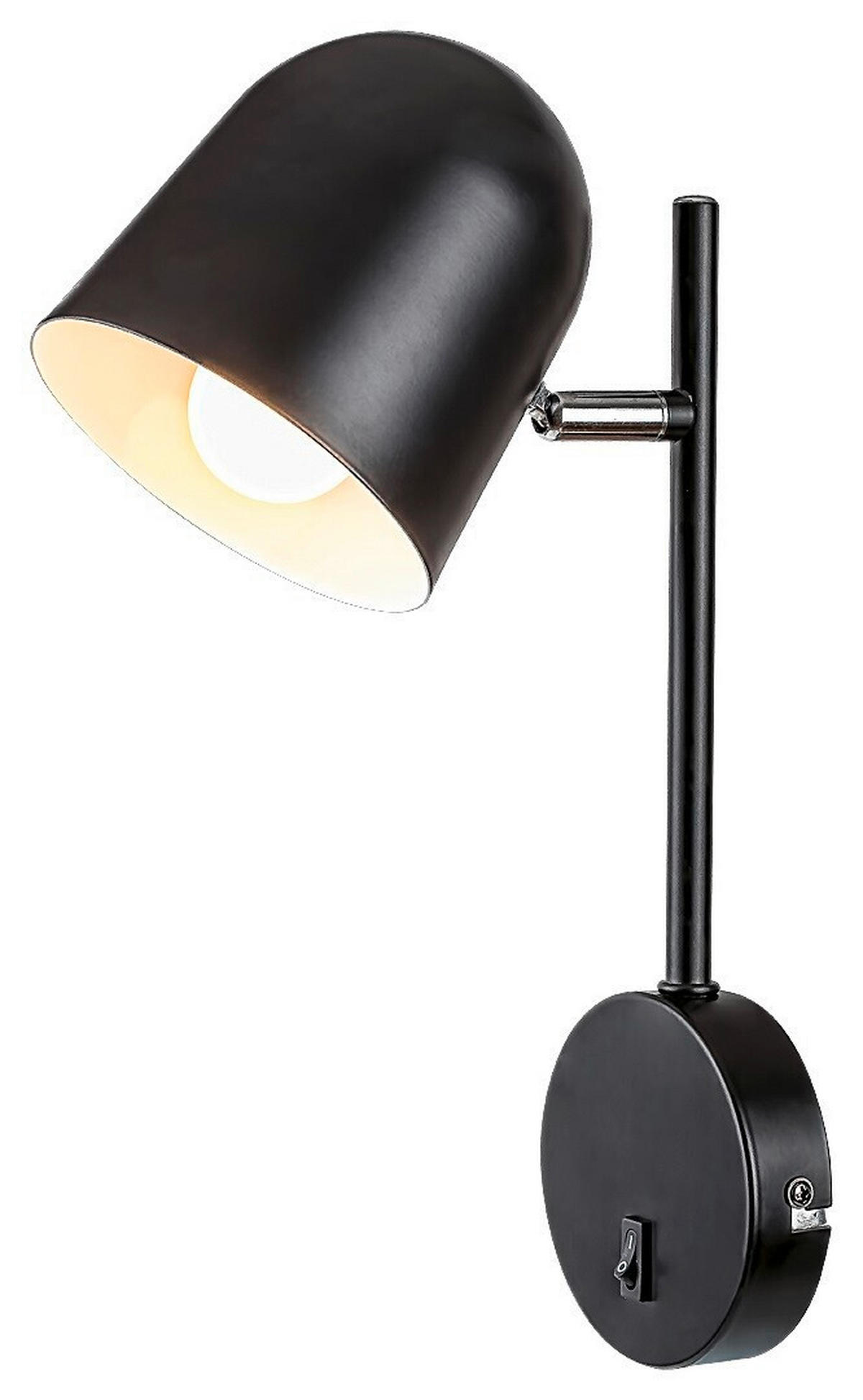 ZIDNA LAMPA - crna, Trendi, metal (11.5/33cm)