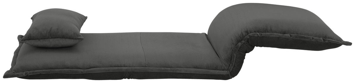 SCHLAFSESSEL Cord Grau    - Silberfarben/Grau, MODERN, Textil/Metall (77/73/87cm) - MID.YOU