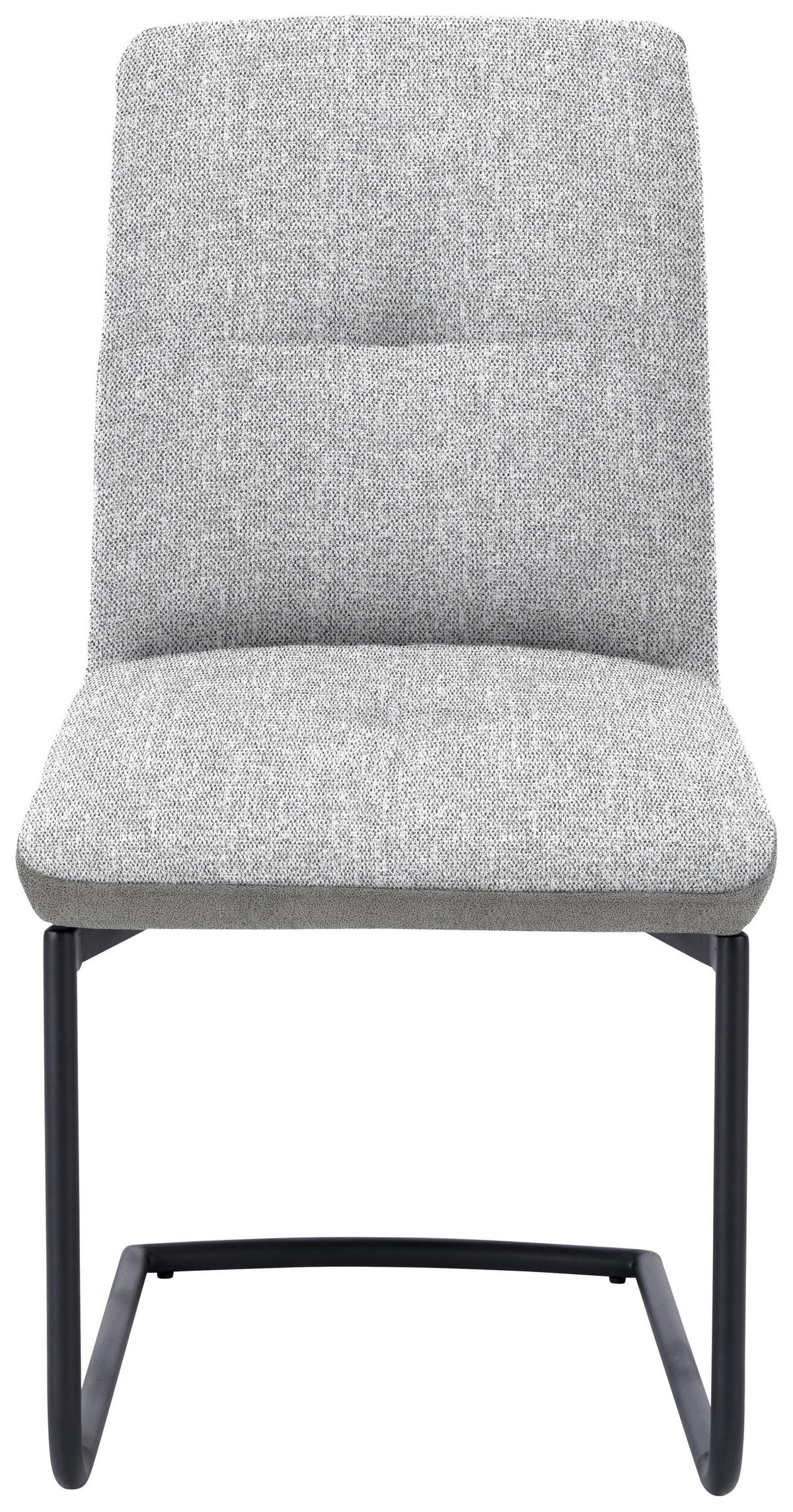 SCHWINGSTUHL  in Stahl Flachgewebe  - Schwarz/Grau, Design, Textil/Metall (48/91/62cm) - Dieter Knoll