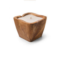 OUTDOORKERZE - Naturfarben/Weiß, Basics, Naturmaterialien/Holz (20/34/20cm) - FYNCH-HATTON