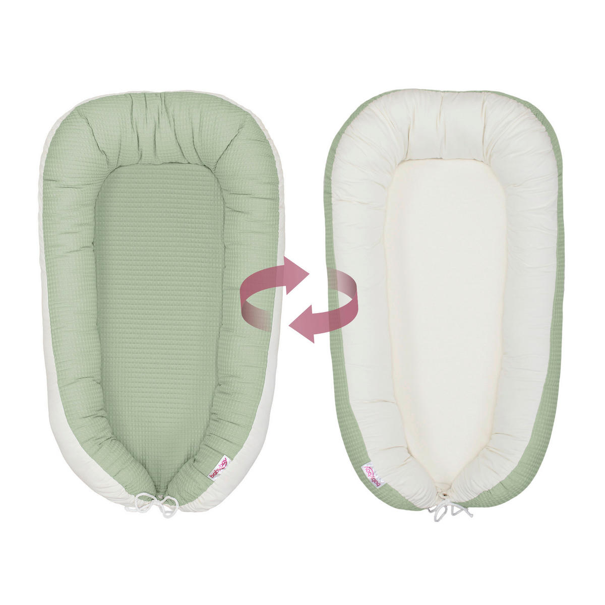 KUSCHELNEST babybay Kuschelnest Waffelpiqué  90/50/13 cm   - Jadegrün, Basics, Textil (90/50/13cm) - Babybay