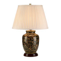 TISCHLEUCHTE - Goldfarben/Schwarz, Konventionell, Keramik (41/59cm) - Elstead Lighting