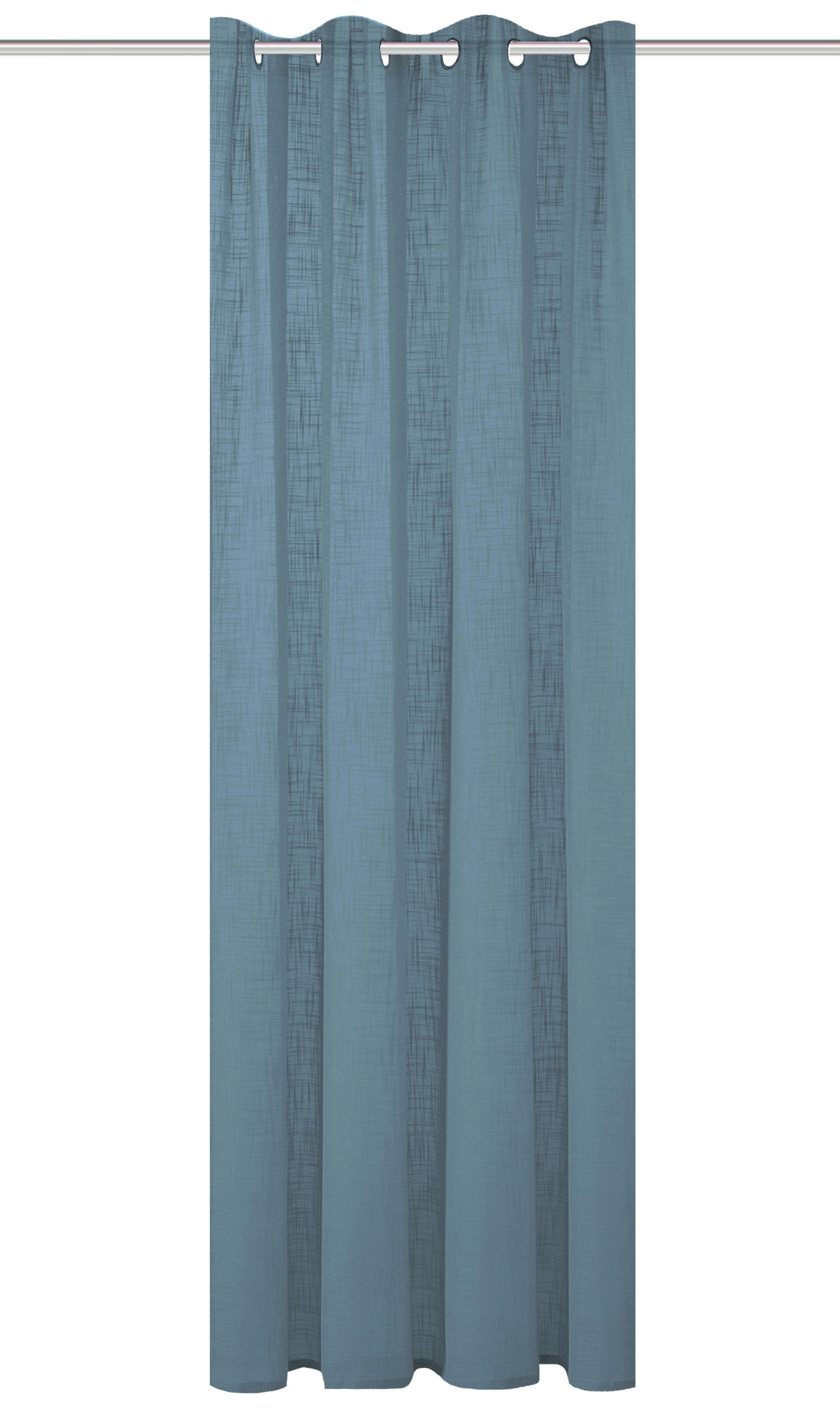 ÖSENSCHAL halbtransparent 140/160 cm   - Blau, Basics, Textil (140/160cm)