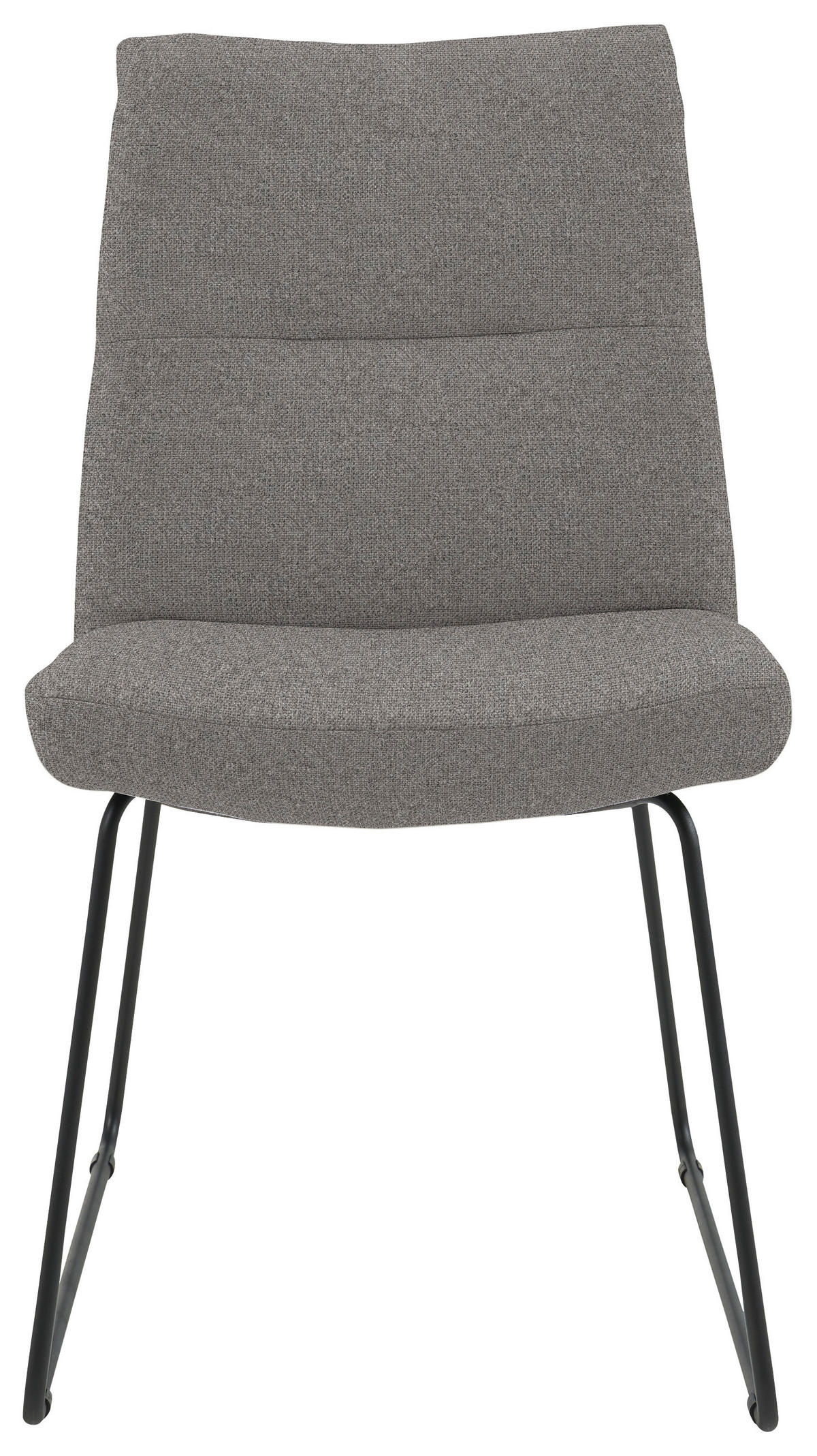 STUHL - Anthrazit/Schwarz, Design, Textil/Metall (50/90/68cm) - Valnatura