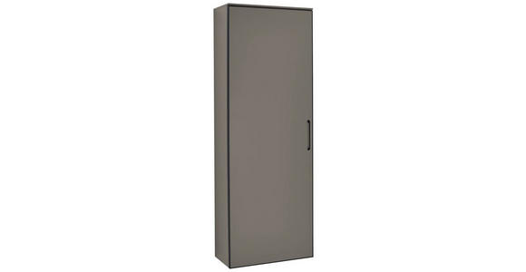 GARDEROBENSCHRANK 60/169/31 cm  - Fango/Anthrazit, Design, Holzwerkstoff/Metall (60/169/31cm) - Novel