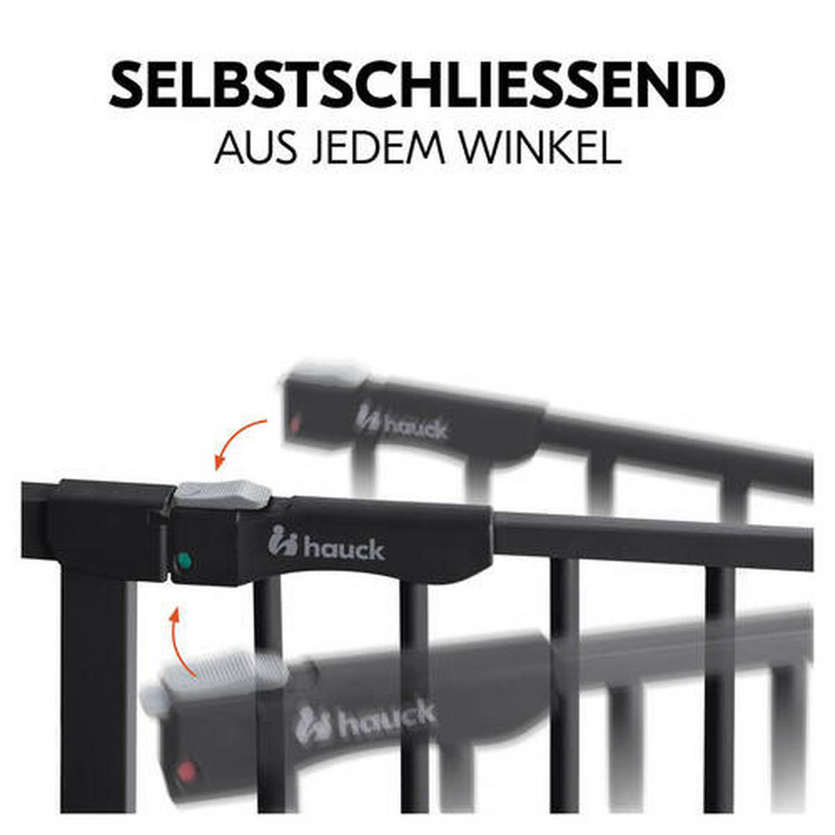 TÜRSCHUTZGITTER 75 - 80 cm/77 cm  - Schwarz, Basics, Kunststoff/Metall (75 - 80 cm/77cm) - Hauck