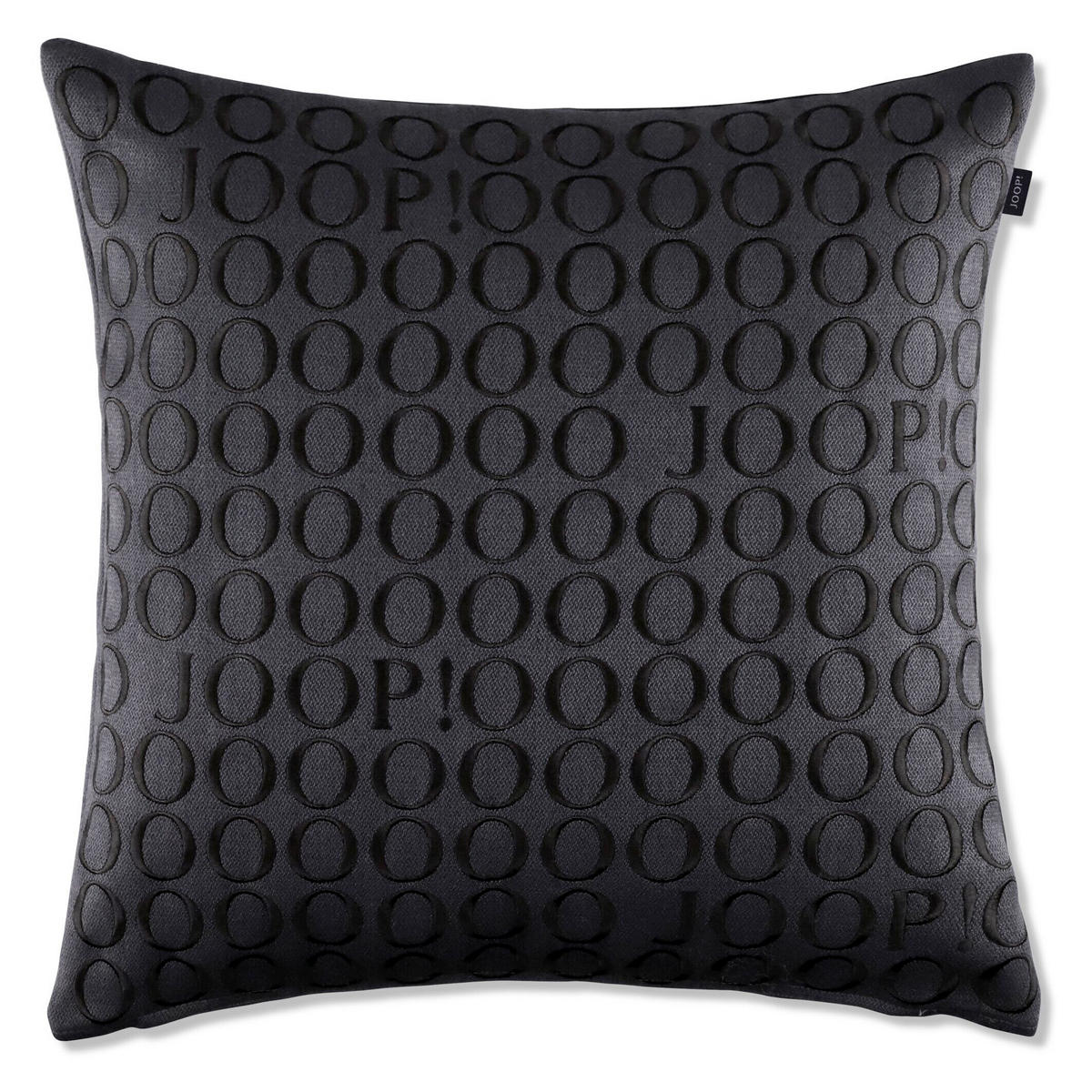 KISSENHÜLLE J! Fine Signature anthrazit 50/50 cm  - Anthrazit, Design, Textil (50/50cm) - Joop!