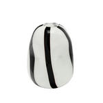 VASE 29 cm  - Schwarz/Weiß, Trend, Glas (23/29cm) - Ambia Home