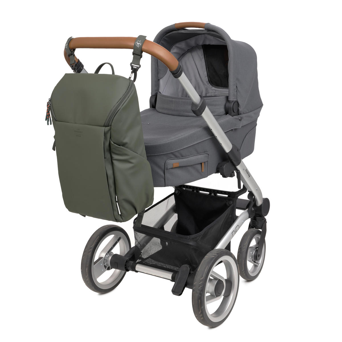 WICKELRUCKSACK Slender Up  - Olivgrün, Basics, Textil (34/15/46cm) - Lässig