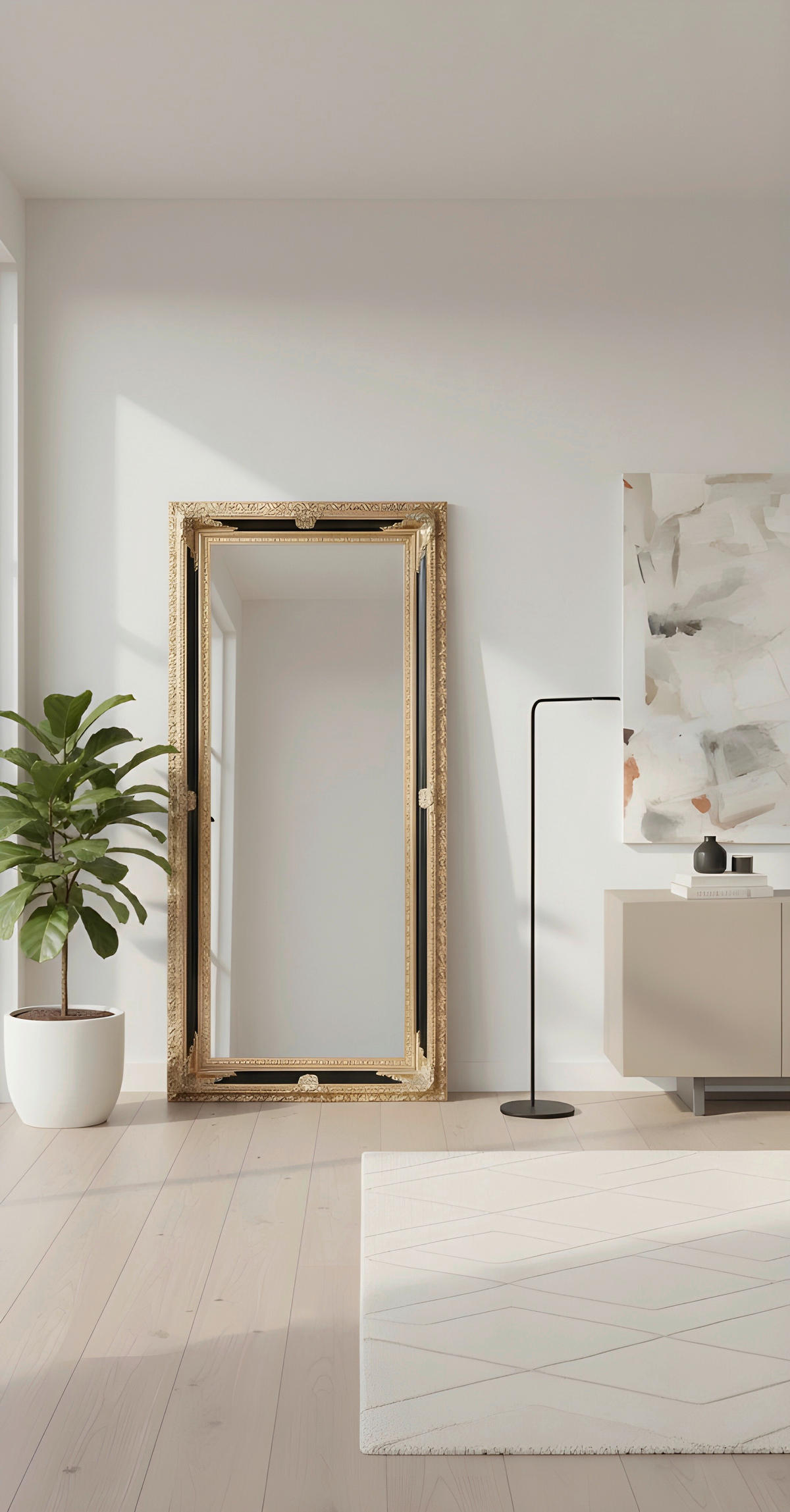 WANDSPIEGEL 100/200/7,1 cm    - Goldfarben, LIFESTYLE, Glas/Holz (100/200/7,1cm) - Landscape