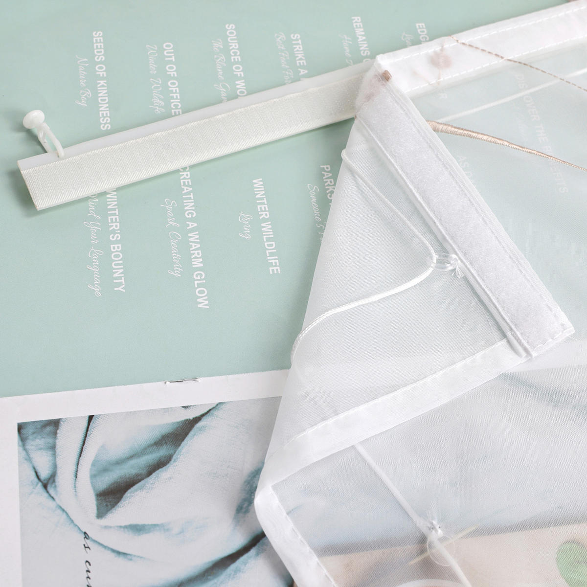 FALTROLLO  transparent  120/140 cm    - Weiß Hochglanz, Basics, Textil (120/140cm) - Joyswahl
