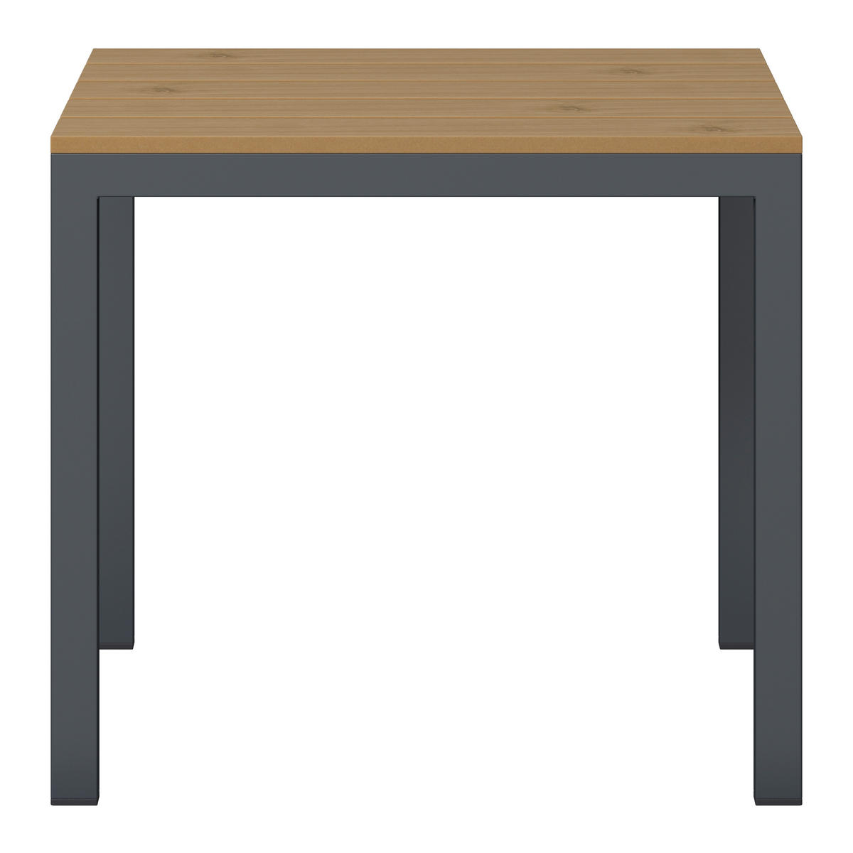 LOUNGEGARNITUR 5-teilig   66/64/65.5 cm Stahl  - Dunkelgrau/Naturfarben, MODERN, Kunststoff/Textil (66/64/65.5cm) - Ambia Garden