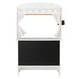 KAUFLADEN  - Hellgrau/Schwarz, Basics, Holz/Textil (60/29/99cm) - My Baby Lou