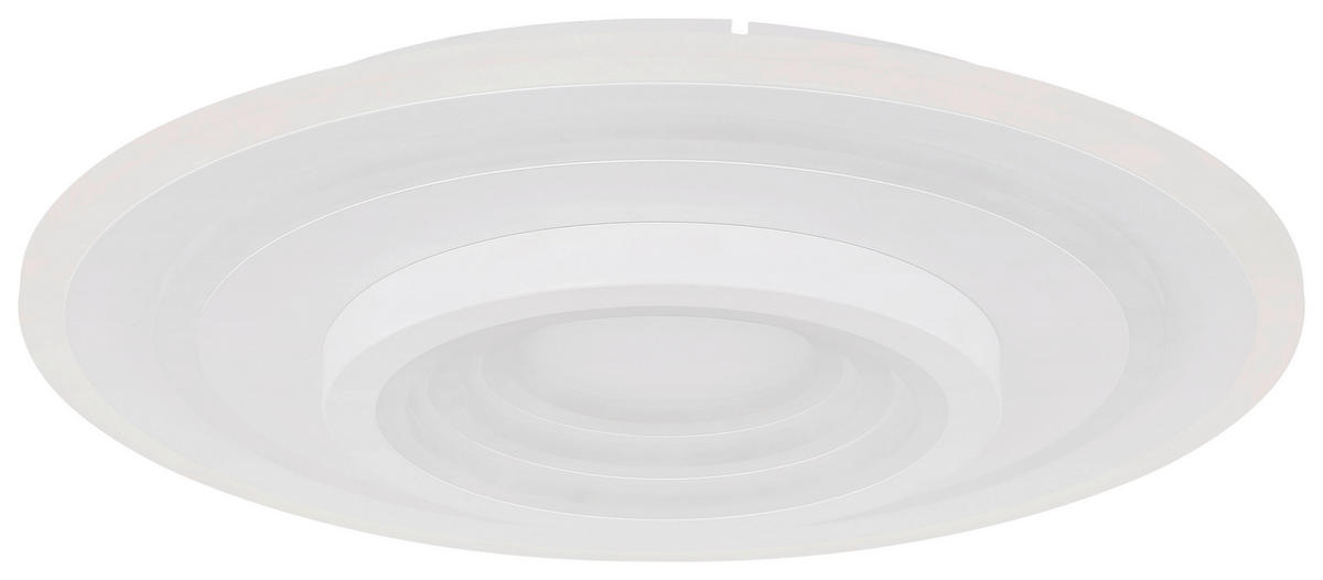 LED-DECKENLEUCHTE Bafur 49,5/7 cm   - Weiß, Design, Kunststoff/Metall (49,5/7cm) - Globo