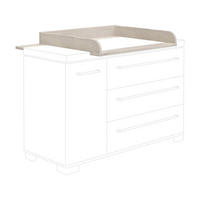 WICKELAUFSATZ Kira  - Eichefarben/Weiß, KONVENTIONELL, Holzwerkstoff (94,8/12,5/78,4cm) - Paidi