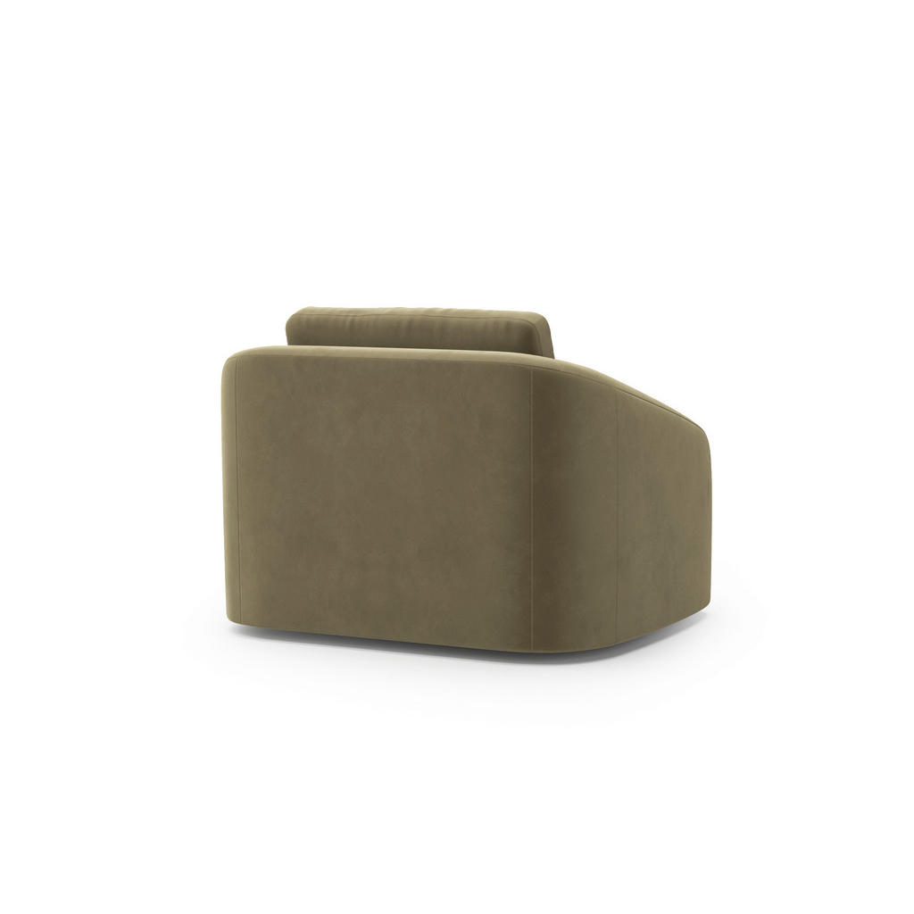 Thumbnail - Sit & More Sessel Jazz V, Olivgrün, Textil, Füllung: Polyester, 116x88x104 cm, Goldenes M, Oeko-Tex® Standard 100, Made ...