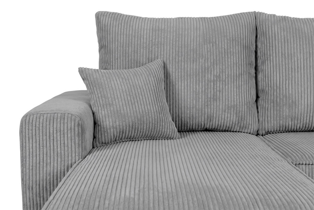 WOHNLANDSCHAFT nicht einzeln stellbar  SONJA-U Anthrazit  - Anthrazit/Schwarz, Design, Kunststoff/Textil (300/85/145cm) - P & B