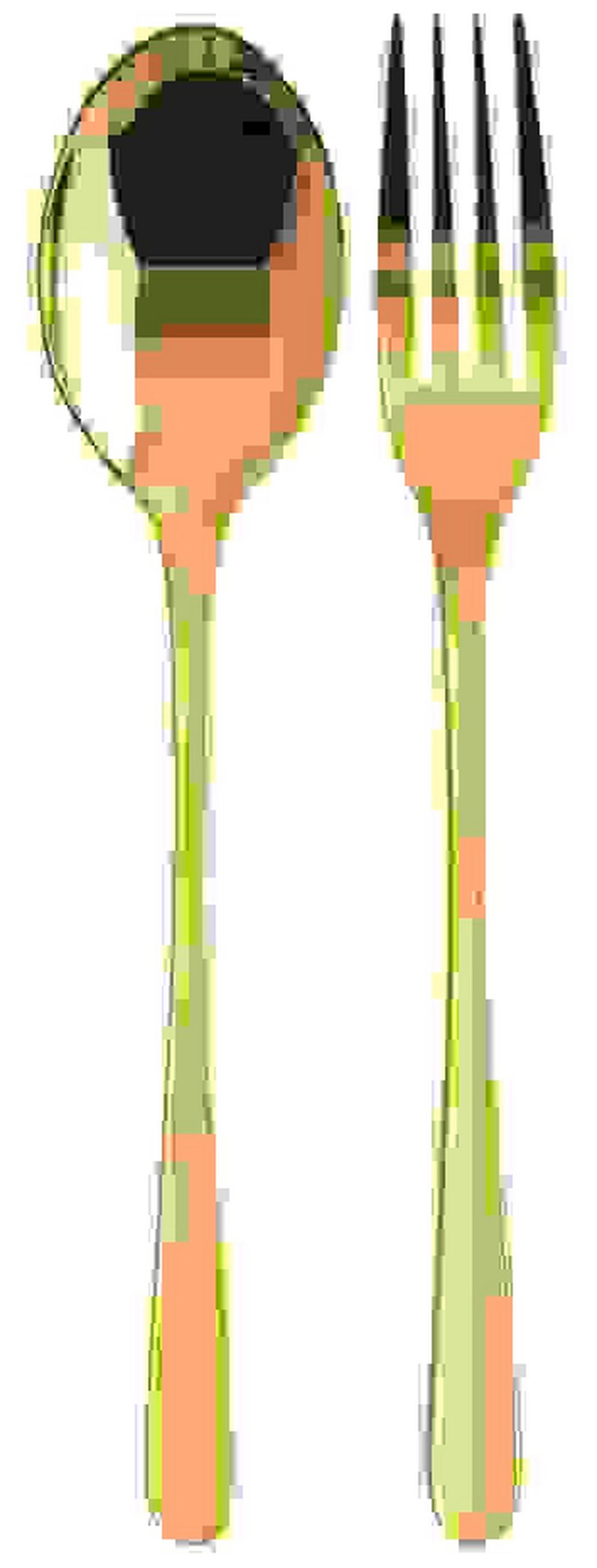 PRIBOR ZA SOLATO  Taste           - zlate barve, Basics, kovina (21/13/4cm) - Sambonet