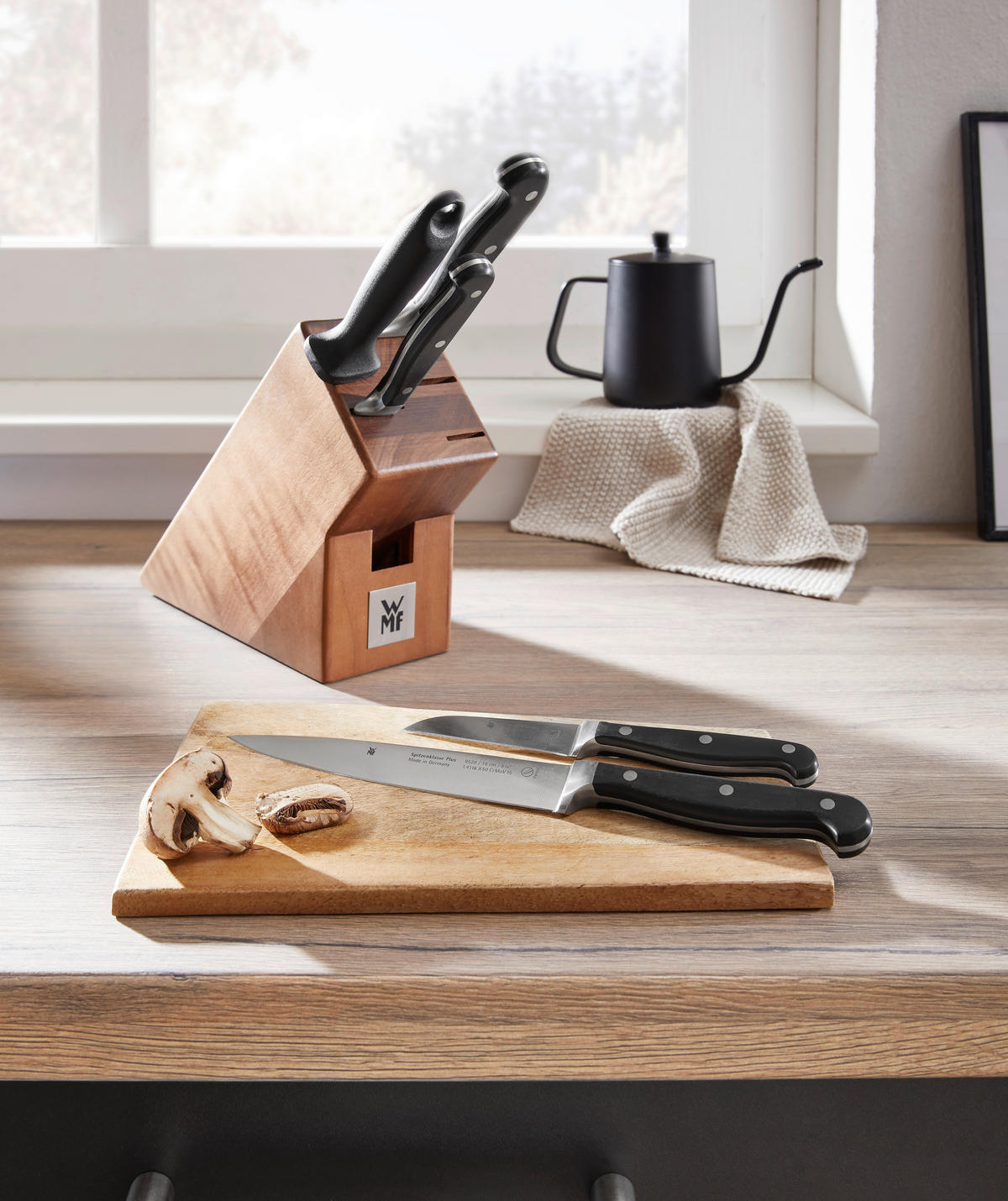 MESSERBLOCK Spitzenklasse Plus 6-teilig  - Edelstahlfarben/Braun, Basics, Holz/Metall (36/19,5/14,5cm) - WMF